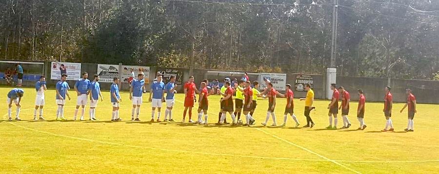 Choque da promocion de ascenso a Liga da Costa na Grixa entre Porteno e Castriz
