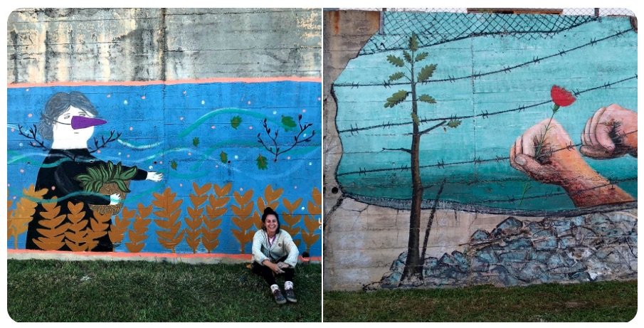 Murais de Laura Toba e O Mighelo na FIT da Guarda