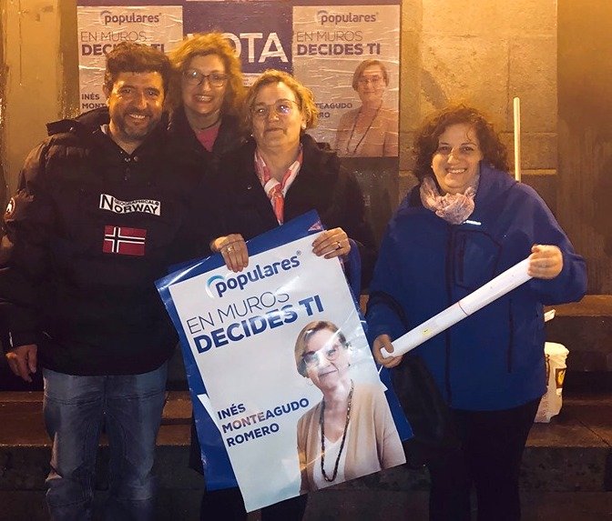 Pegada de Carteis PP de Muros