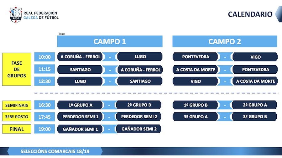 Calendario Seleccion Costa Veteranos
