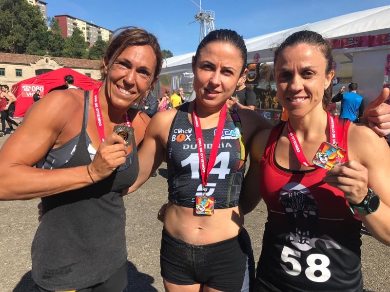 Paula Esteiro foi campiona na Bombeiros Race Vigo