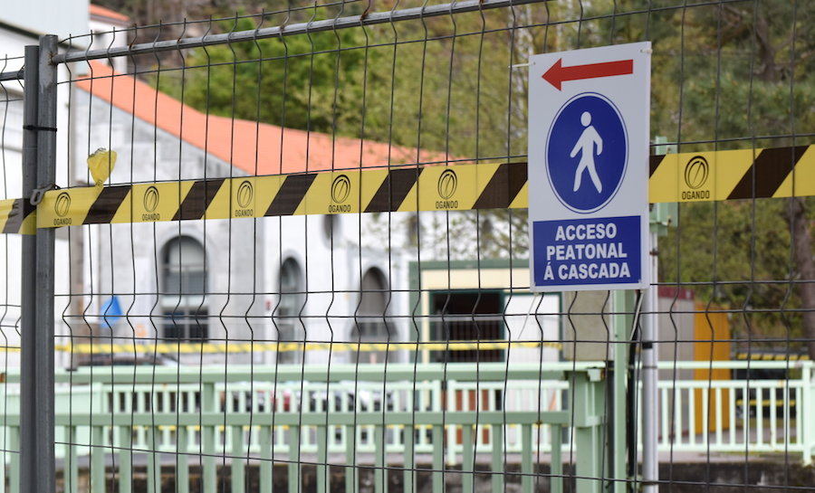 Obras da pasarela da cascada do ezaro-Foto-Jorge Castro