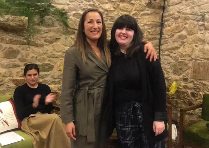 Lupe Nieto e Natalia Lema Literatas 2019 pola Fundacion Eduardo Ponda-Foto-Susana Lopez Abella