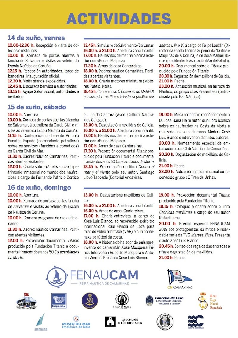 PROGRAMA_ACTIVIDADES_FENAUCAM Camarinas 2019