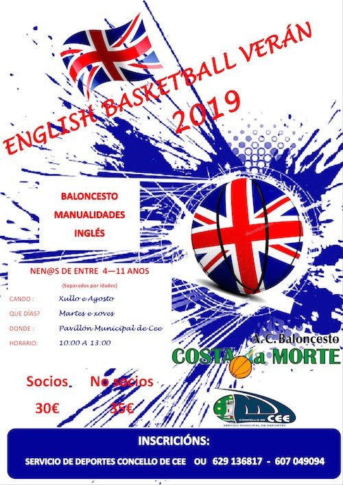 Cartel campus baloncesto verán 2019