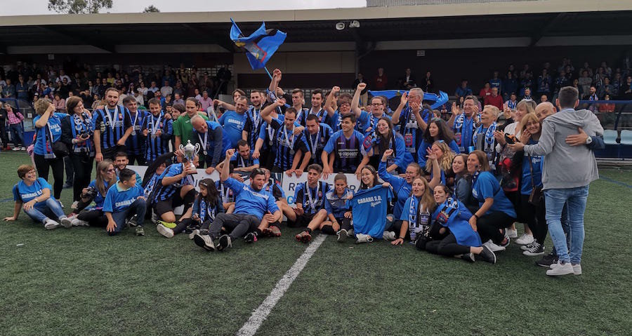Cabana celebrou como un titulo o subcampionato da Copa da Costa