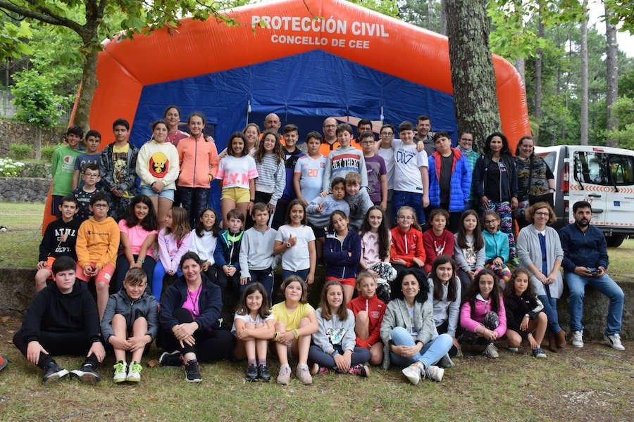 Campamento do CEIP Eugenio Lopez con Proteccion Civil-Foto-Rafa QUintans