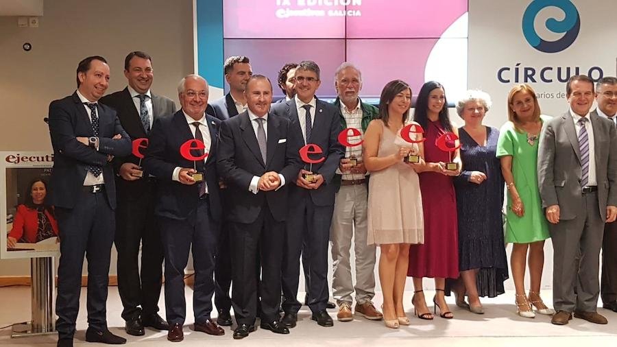 Jesus Picallo e Jacinto Picallo cos Premios Ejecutivos