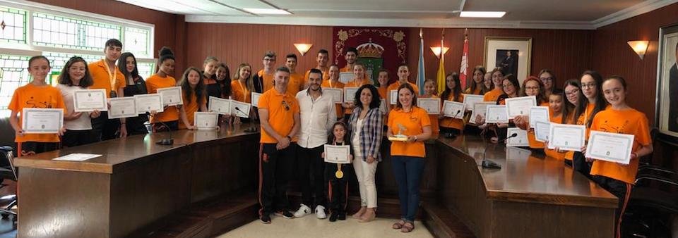 Recepcion ao Club Arte e Movemento no Concello de Cee