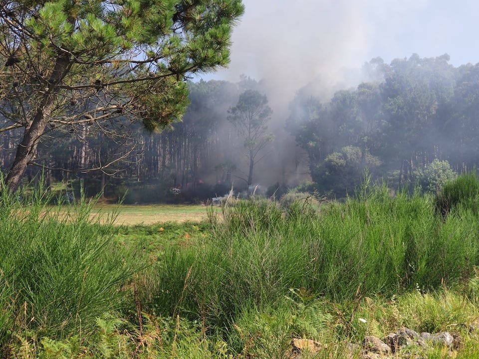 Incendio no Cabo de Corcubion-Foto-Prot Civil Corcubion 2