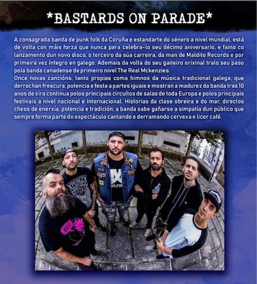 Bastards on Parade na Festa Folk na Fin do Camino