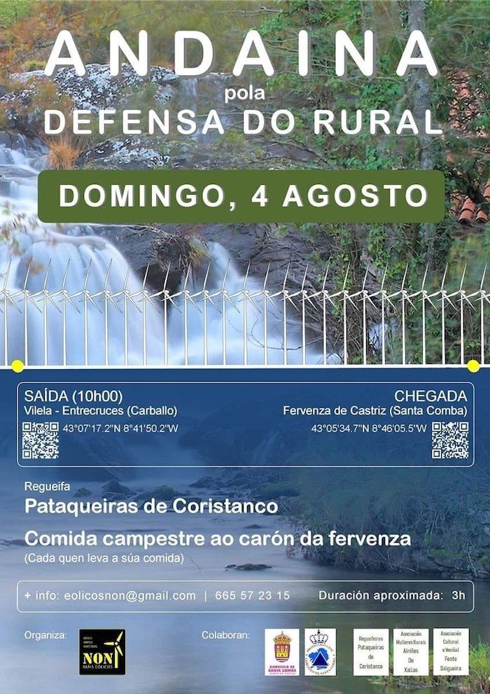 Andaina contra os eolicos Carballo-Santa Comba-Cartel