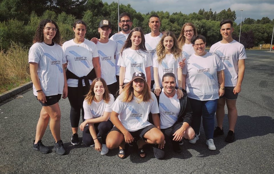 Familia bergantina de Xacarandaina en Lorient