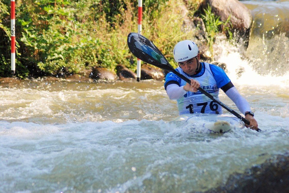 Jorge Quintans do CDM Piraguismo Dumbria en LeSeu-Foto de Norbert Aguilera