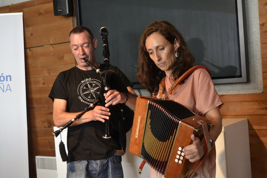Pablo Diaz e Olga Kirk en Dombate