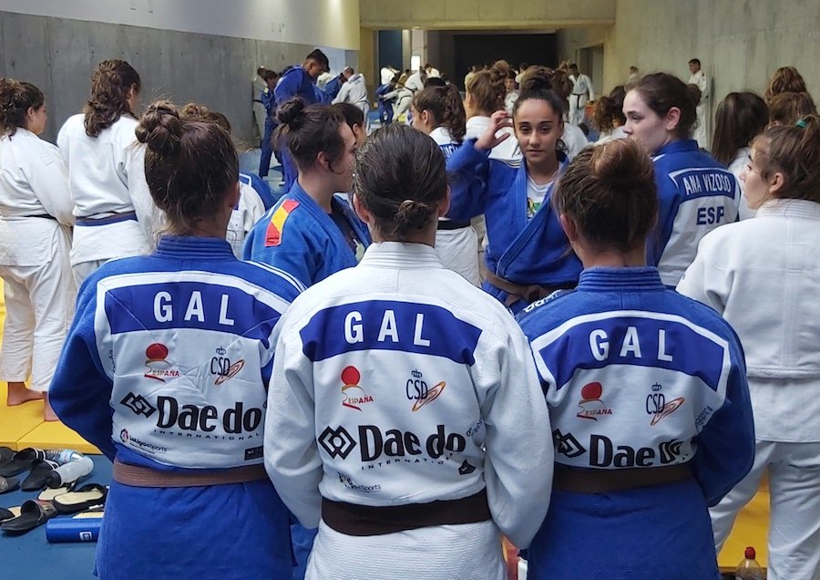 Galegas co combinado nacional de judo