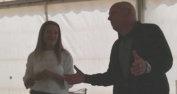 Lupe Nieto e Antonio de Xornes en Brantuas