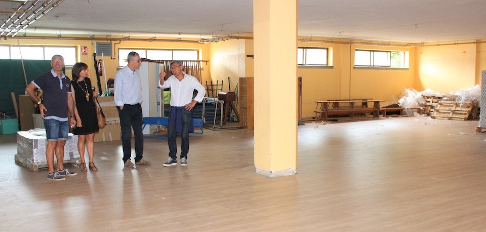 Obras do CEIP Fogar  no ximnasio