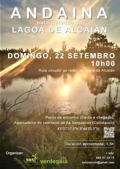 Andaina pola Lagoa de Alcaian