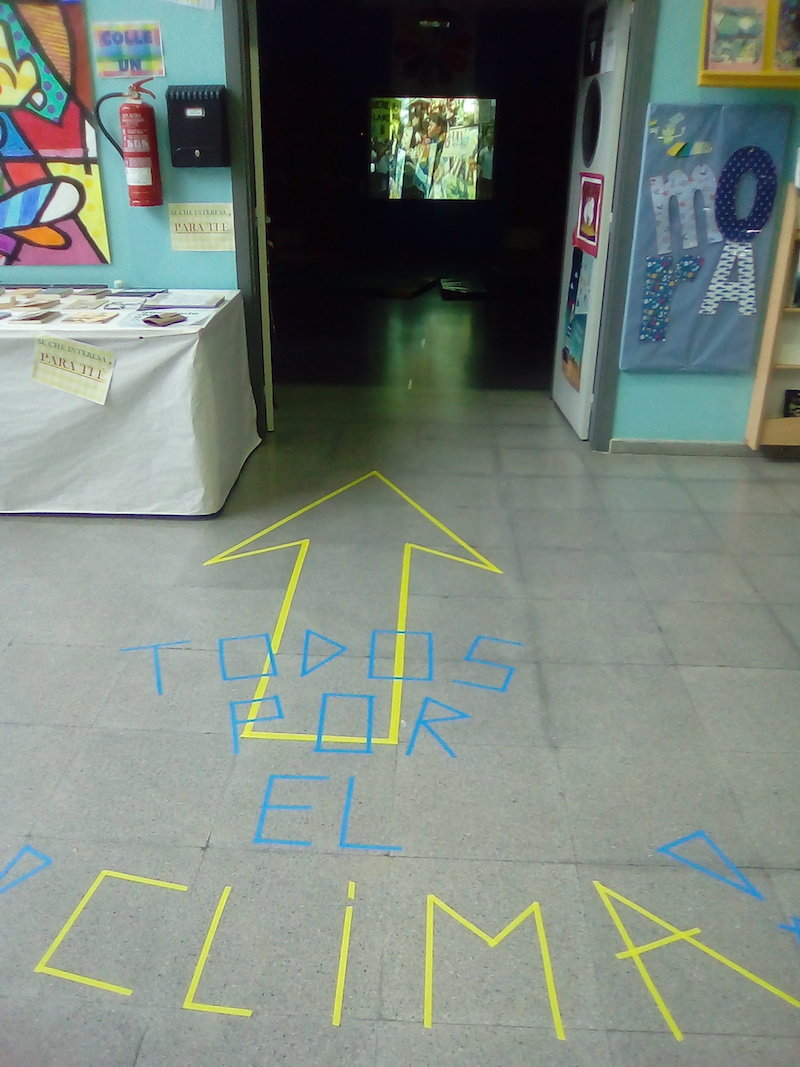 O CEIP de Corcubion loitando polo clima