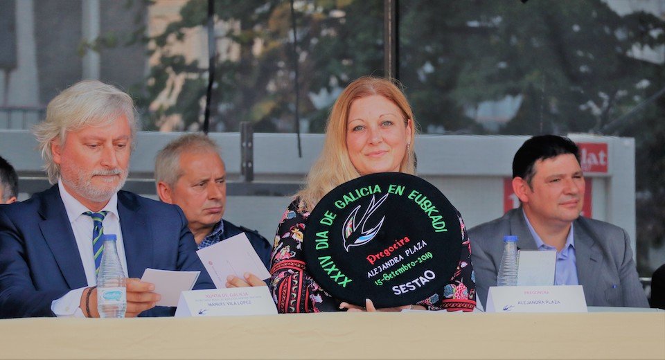 Alejandra Plaza, pregoeira do Dia de Galicia en Euskadi 2019