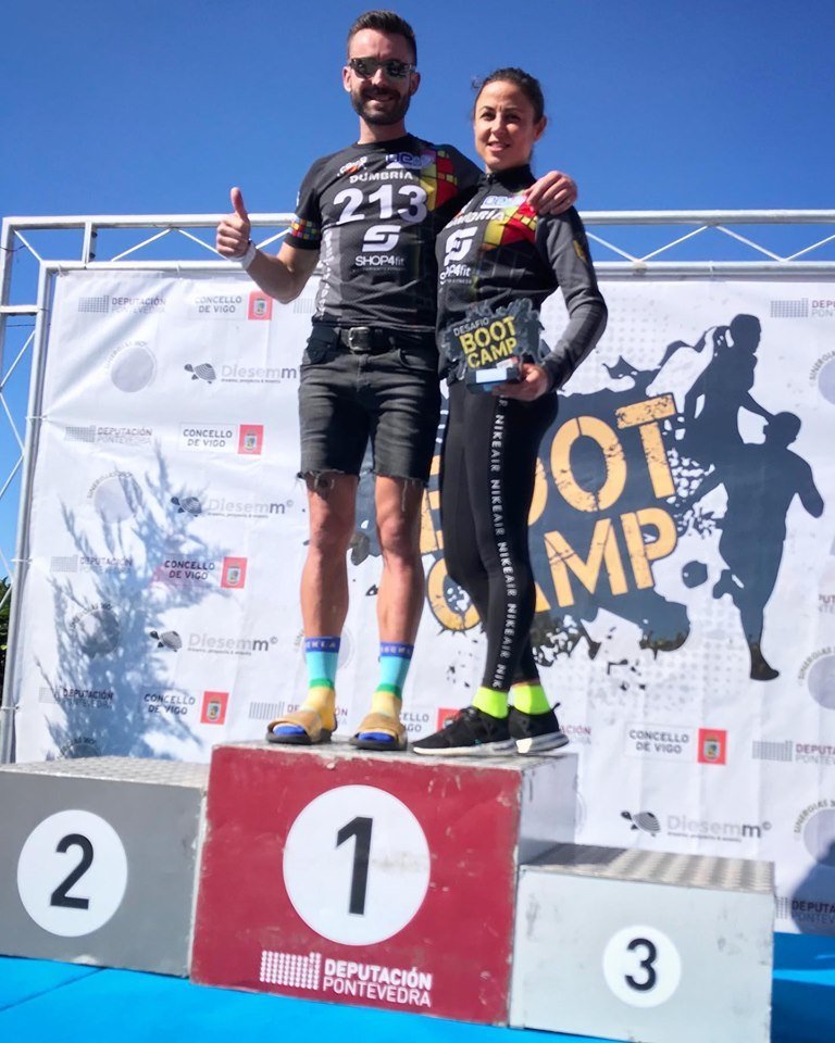 Damian Espasandin e Paula Esteiro Campion Galegos de Carreiras de Obstaculos 2019 copia