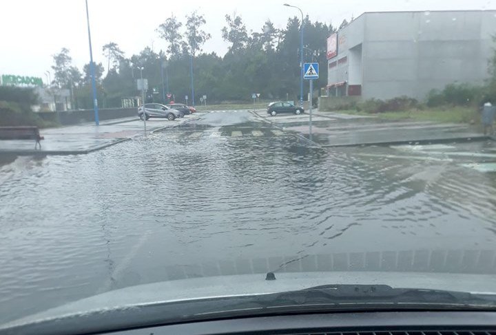 Poligono de Cee inundado