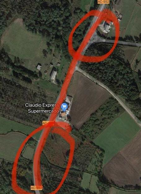 Punto negro da AC552 en Berdeogas