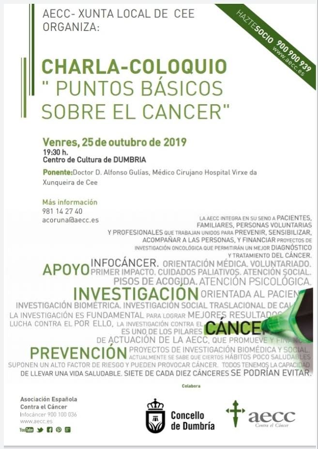 Charla en Dumbria da AECC