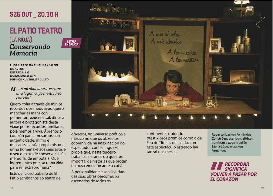 Programa FIOT 2019 El Patio Teatro