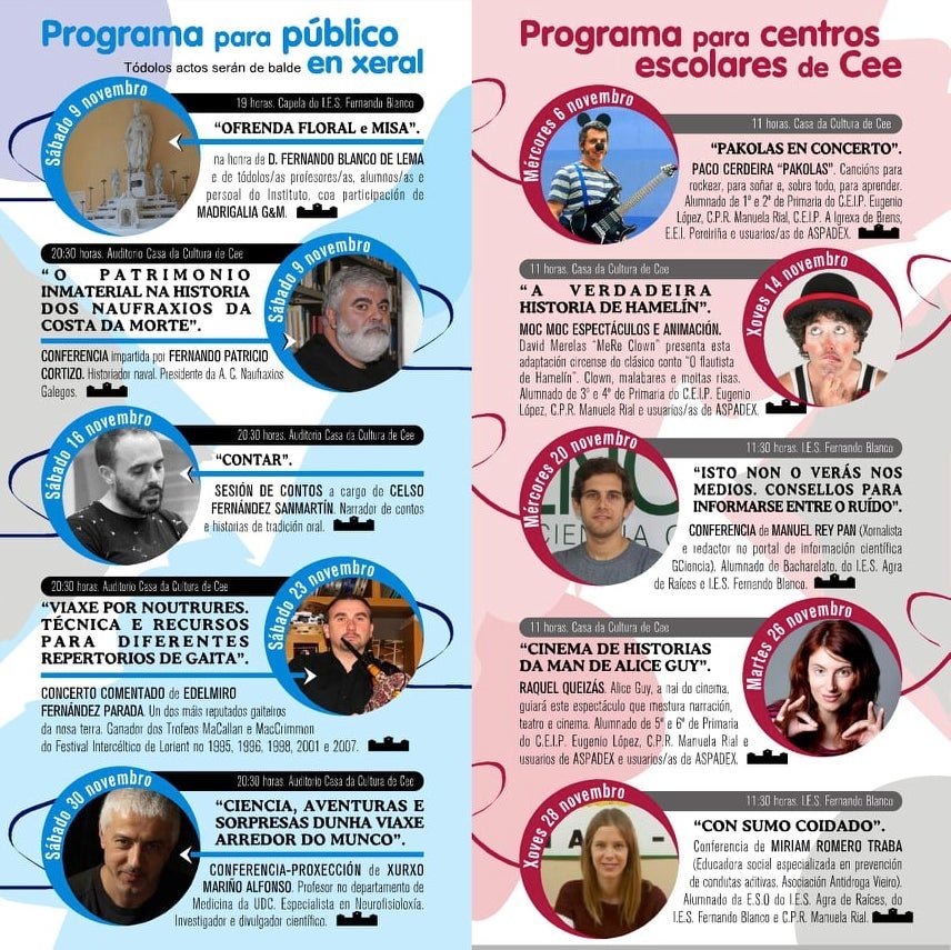Programa do Mes da Fundacion Fernando Blanco 2019