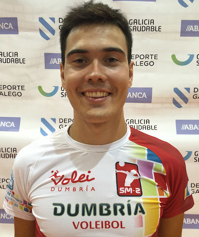 Dani Munoz receptor do Volei Dumbria