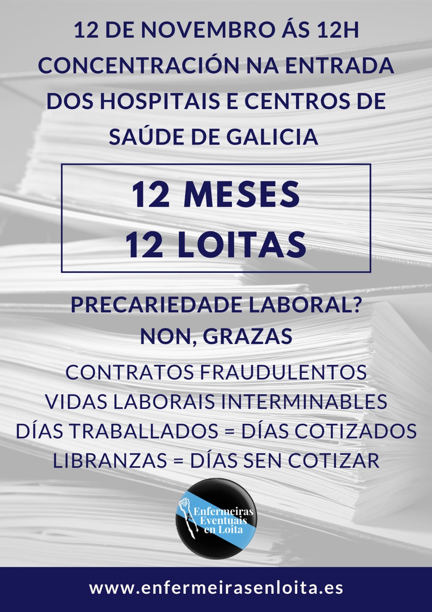 Enfermeiras en Loita en novembro 2019