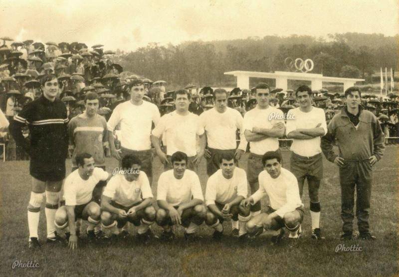 Ponteceso SD con Luis Suarez e Veloso no 1969