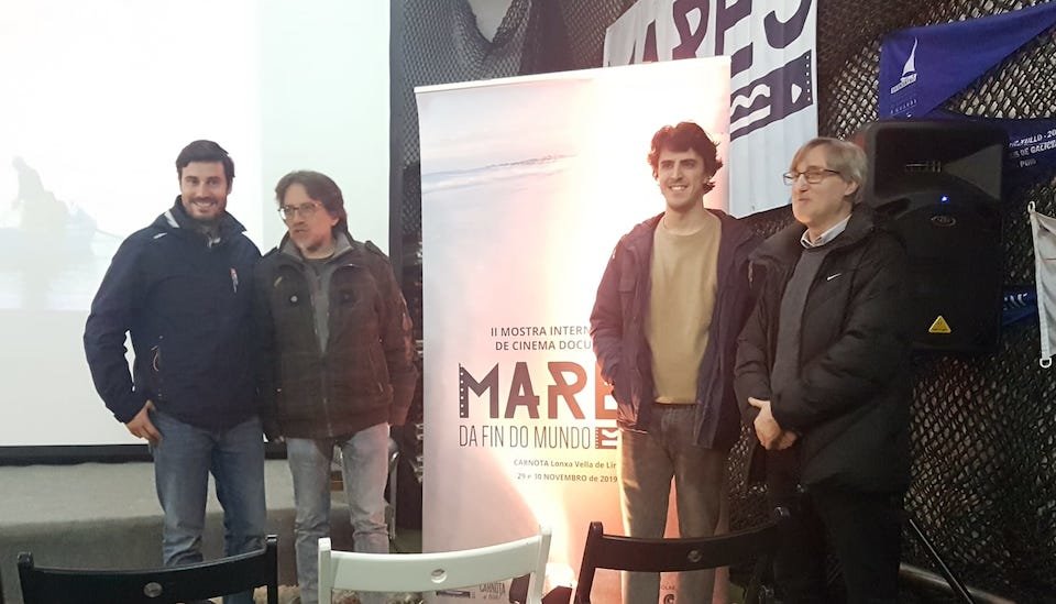 Carlos Prado, Xacobe Melélendrez, Manuel Lógar e Marcos Gallego Mostra mares do Fin do Mundo de Carnota 2019