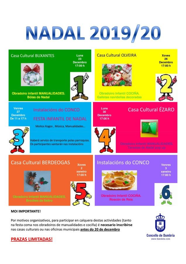 Actividades infantis dumbría