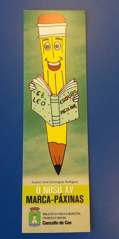 Marcapaxinas Biblioteca Francisco Mayan Concello Cee 2019