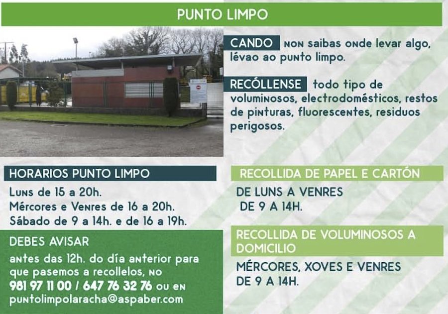 Punto Limpo Formigueiro Laracha horarios aspaber