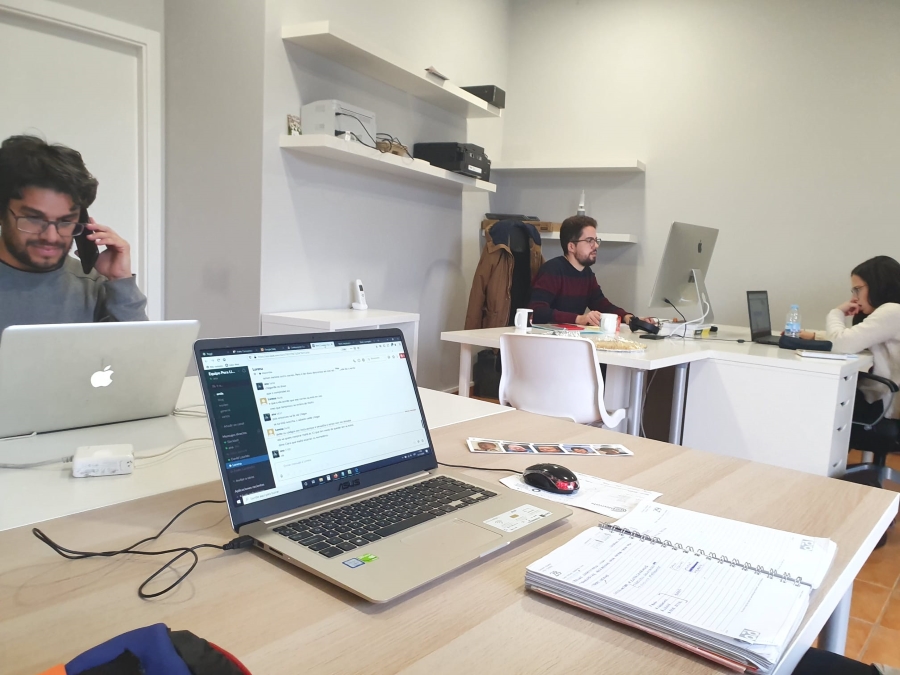 Espazo de traballo do Carabullo.