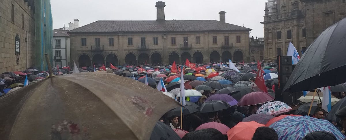Manifestacion pola Sanidade Publica Galega en Compostela