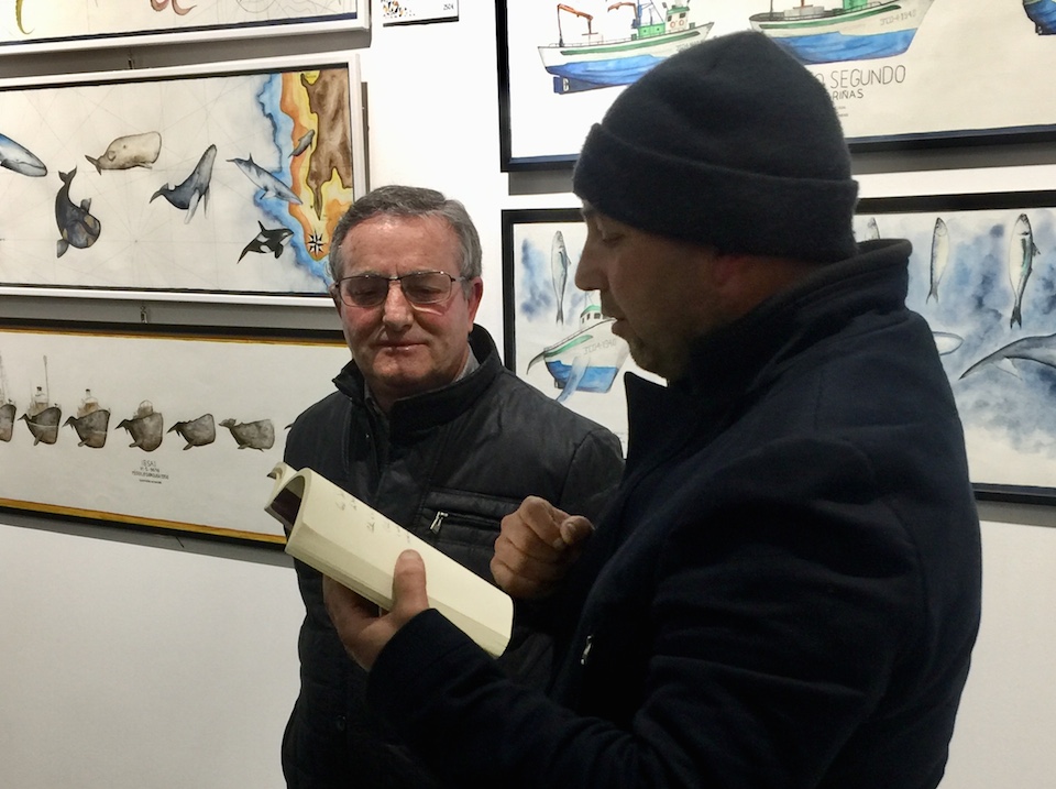 Xose Iglesias en Stoupa co patron Victorio Caamaño