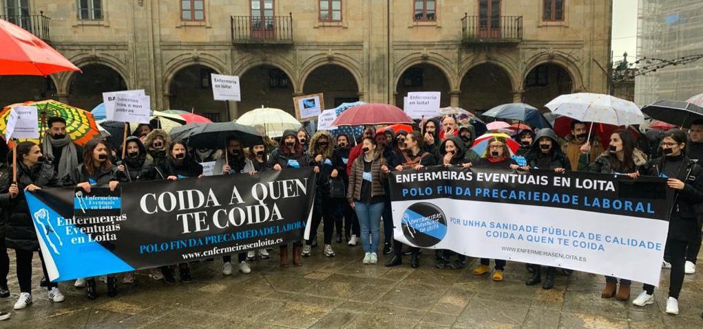 Enfermeiras en Loita en Compostela