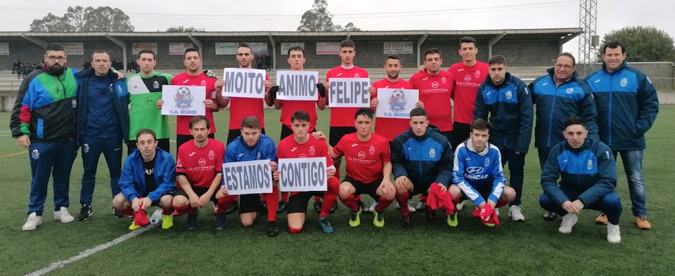 O CD Muros apoiando Felipe