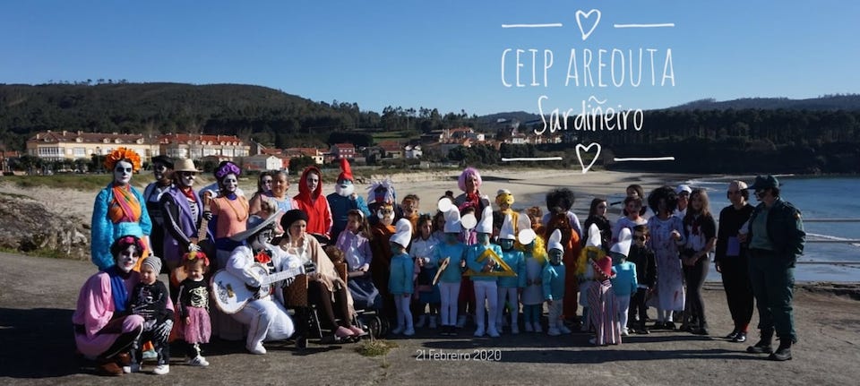 Entroido no CEIP Areouta de Sardineiro