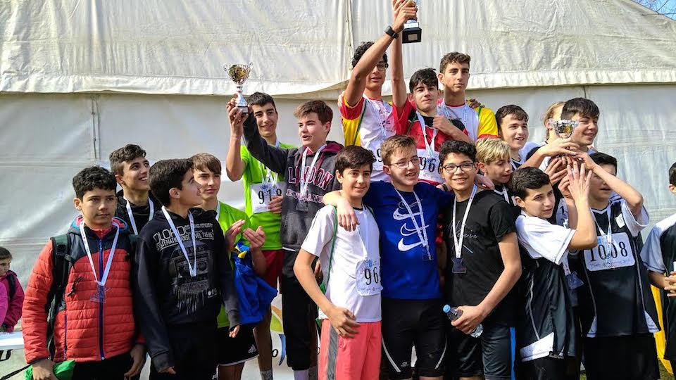 Atletas do CEIP A Cristina no Campionato de Campo a Traves