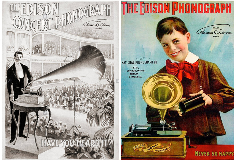Fonografo de Edison Publicidad