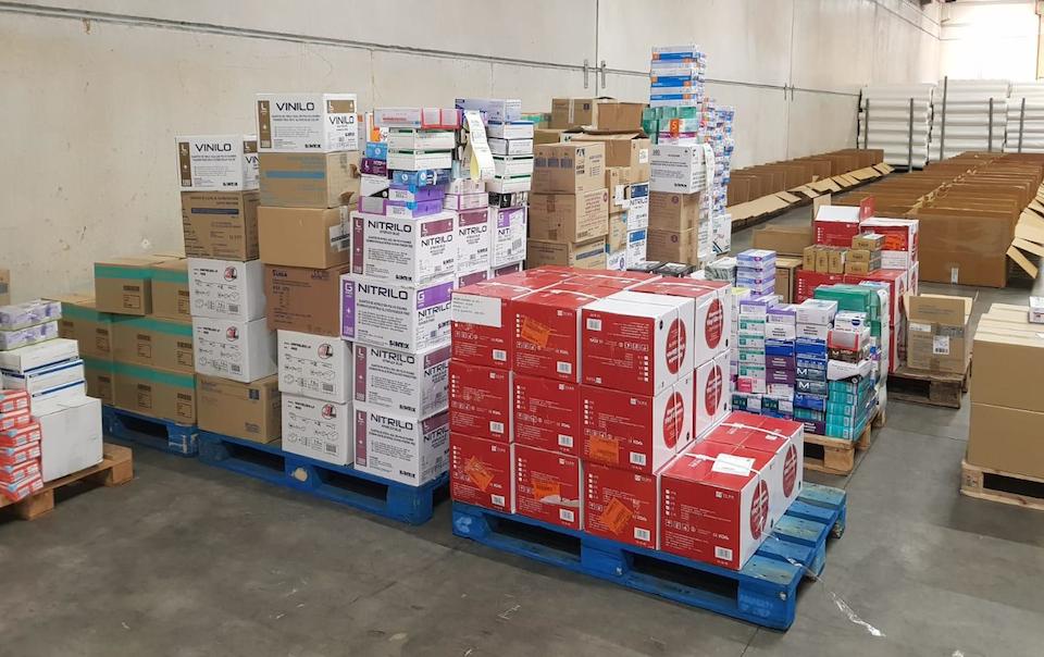Material sanitario da Xunta para os concellos