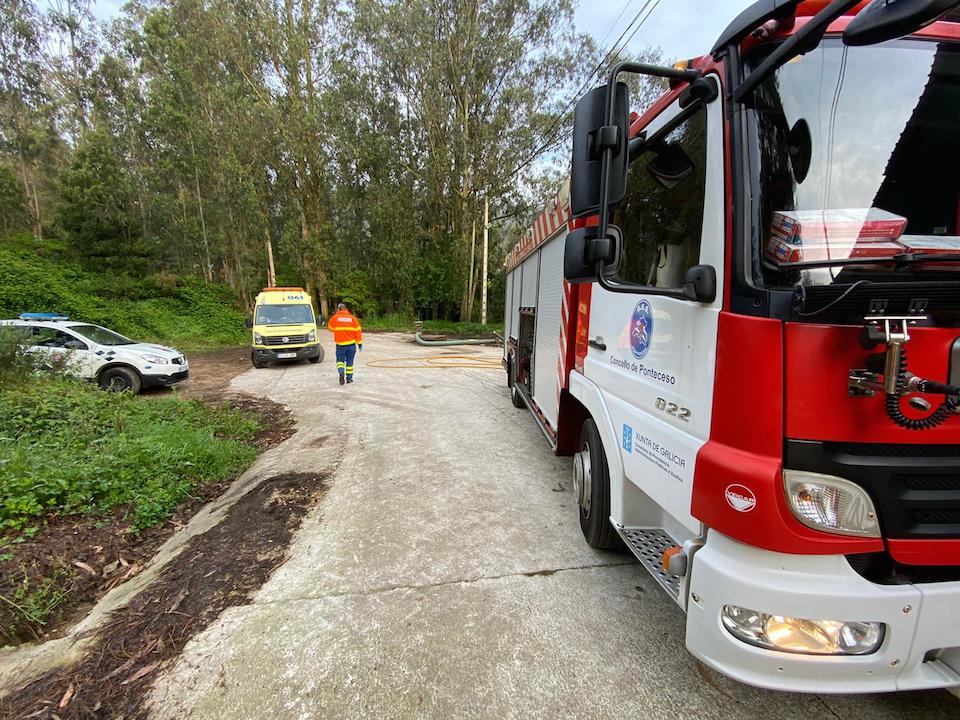 actuacion no incendio en Frinle-Cabana 2