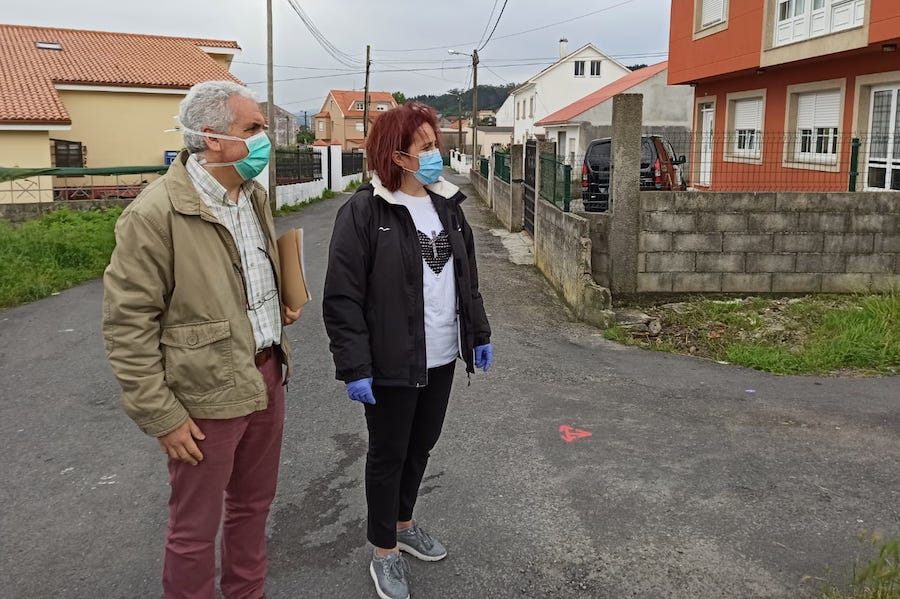 Obras na rua Seara de Camarias