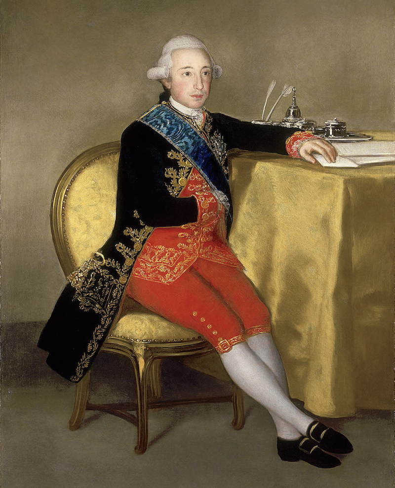 O XI conde de Altamira retratado por Goya